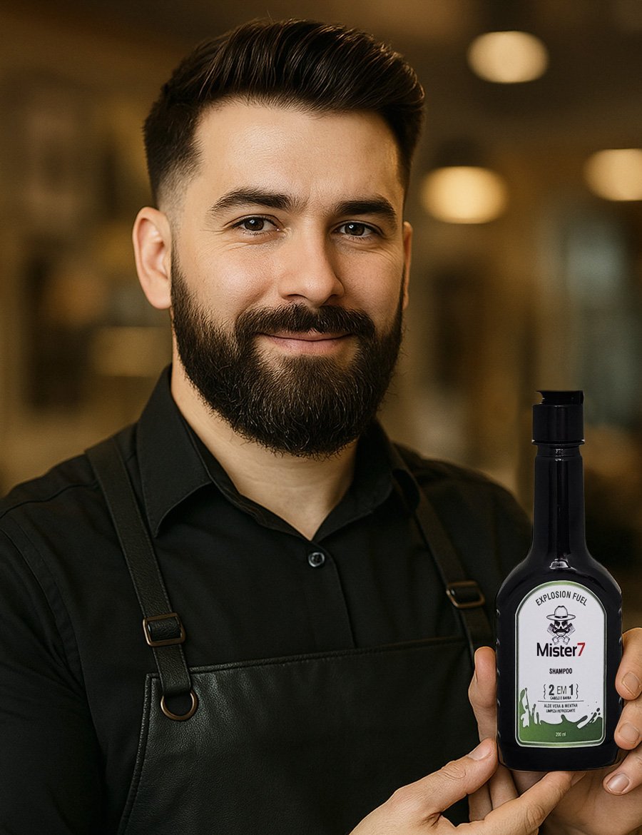 Cosméticos profissionais para barbearia